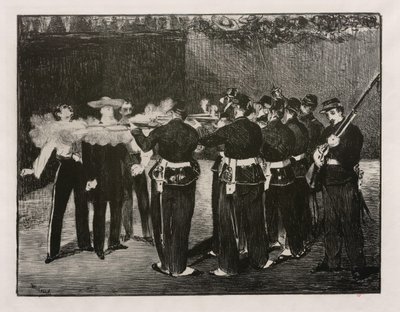 The Execution of Maximilian by Édouard Manet