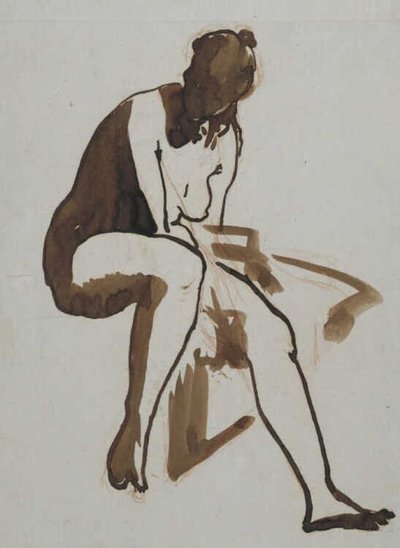 Seated Bather, circa 1858 - 1860 by Édouard Manet