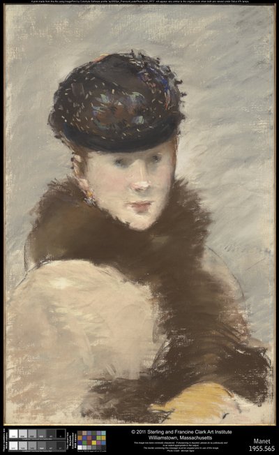 Mery Laurent Wearing a Small Toque by Édouard Manet