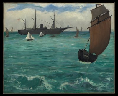 The "Kearsarge" at Boulogne by Édouard Manet