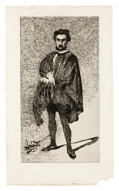 The Tragic Actor (Rouvière in the Role of Hamlet) by Édouard Manet