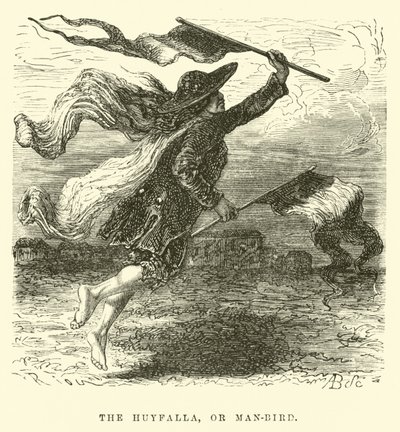 The Huyfalla, or man-bird by Edouard Riou