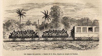 The Wagon of the Poor of the Paraguayan Trains by Edouard Riou