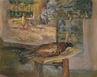 Interior with Paintings and a Pheasant by Edouard Vuillard