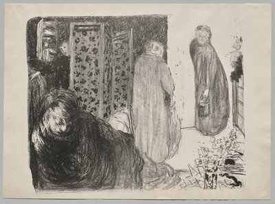 Interior with a Screen by Edouard Vuillard