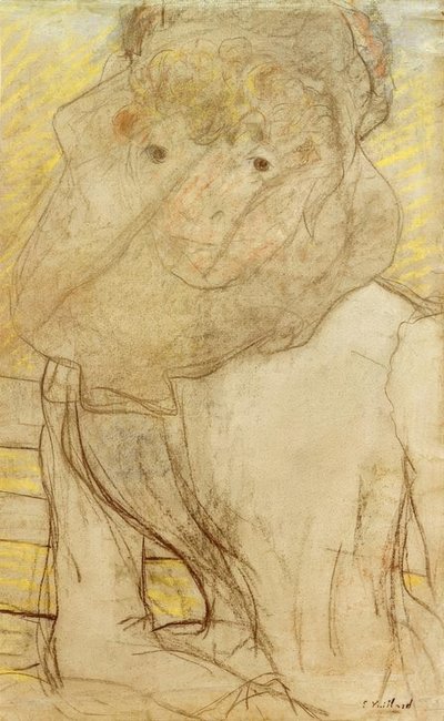 Young Woman with Violet by Edouard Vuillard
