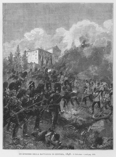 An Episode of the Battle of Custoza by Edouardo Matania