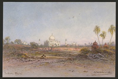 View of Agra by Eduard Hildebrandt