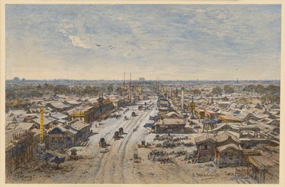 View of Beijing by Eduard Hildebrandt