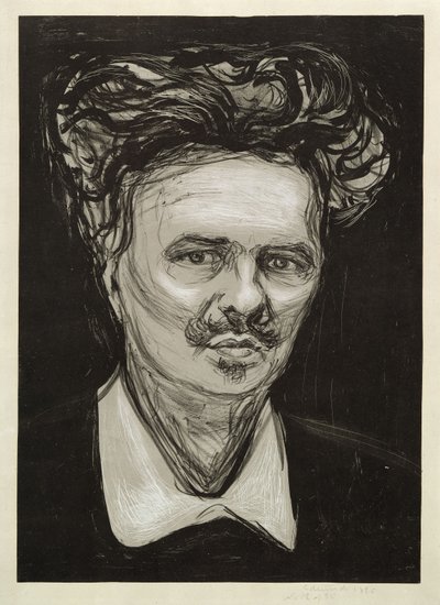 August Strindberg by Edvard Munch