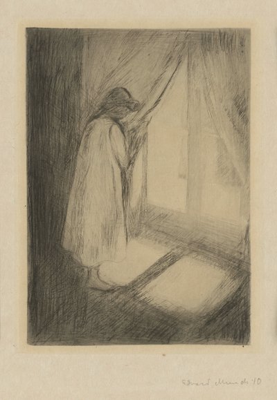 The Girl at the Window by Edvard Munch