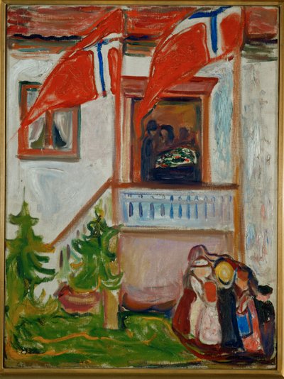 Departure of the Coffin by Edvard Munch