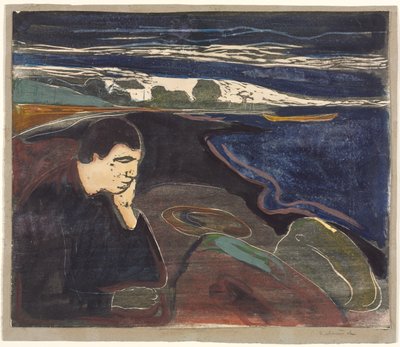 Evening, Melancholy I by Edvard Munch