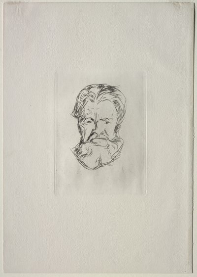Head of a Man by Edvard Munch