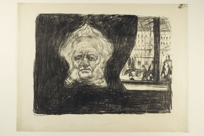 Henrik Ibsen at the Grand Café by Edvard Munch