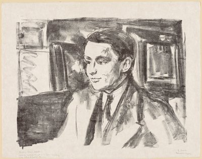 Youth Portrait of Wolfgang Gurlitt by Edvard Munch