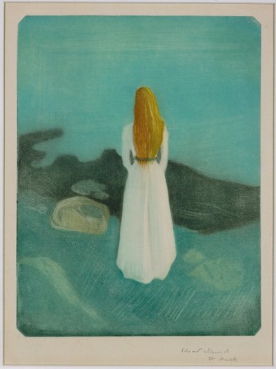 Young Woman on the Seashore by Edvard Munch