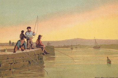 The Pier at Berwick by Edward (after) Duncan