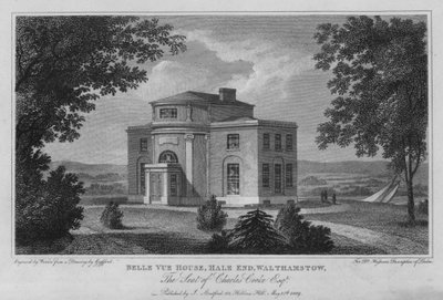 Belle Vue House, Hale End, Walthamstow, the Seat of Charles Cooke by Edward (after) Gyfford