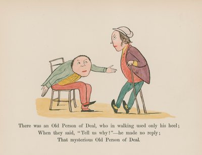 There was an Old Person of Deal, who in walking used only his heel by Edward (after) Lear