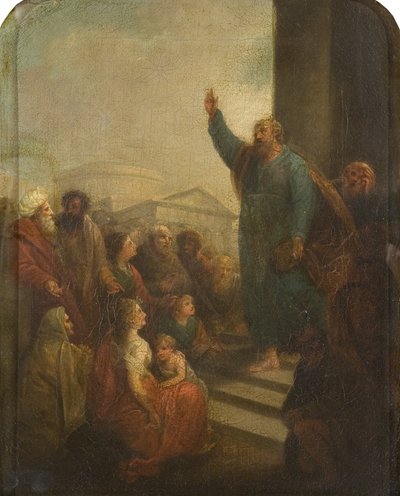 Saint Paul Preaching at Athens (study for, or reduced replica of altarpiece for St Paul