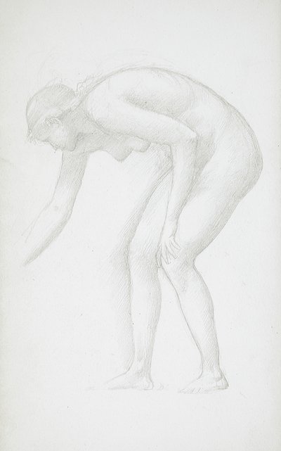 Bending Female Nude by Edward Burne-Jones