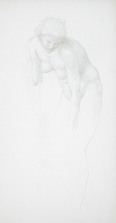 Bending Female Nude by Edward Burne-Jones