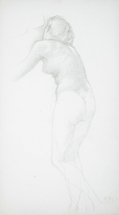 Female Nude Seen from the Rear by Edward Burne-Jones