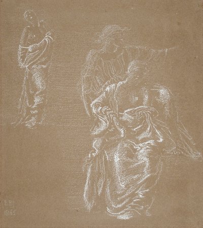 Three Figures by Edward Burne-Jones