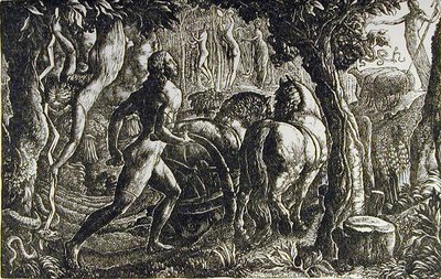 The Ploughman - Christian Ploughing the last Furrow of Life by Edward Calvert