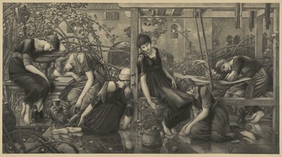 The Garden Court by Edward Coley Burne-Jones
