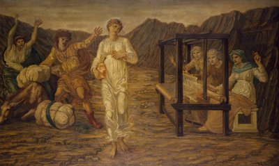 Cupid and Psyche - Palace Green Murals - Psyche Set by Venus the Task by Edward Burne Jones