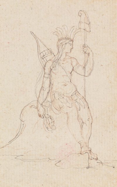 An Allegory of America Carrying the Cap of Liberty, c.1760-1848 by Edward Francis Burney