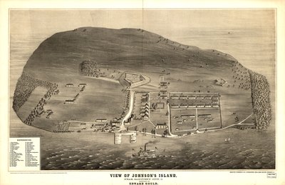 Perspective Drawing of Fortifications by Edward Gould