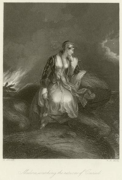Medora Watching the Return of Conrad by Edward Henry Corbould