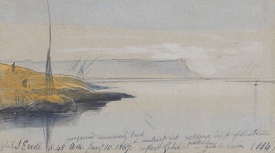 Gebel S. Eredi; 8:45 A.M., 10 Jan. 1867 (114) by Edward Lear