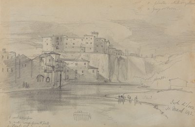 Isola di Sora, 31 March 1842 by Edward Lear