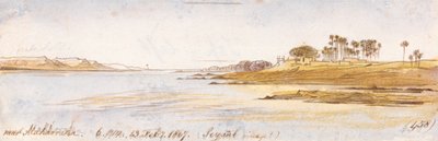 Near Maharraka, 6:00 pm, February 13, 1867 by Edward Lear