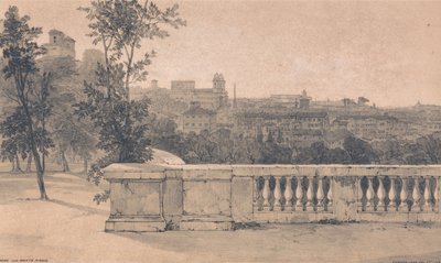 Rome from Monte Pincio by Edward Lear