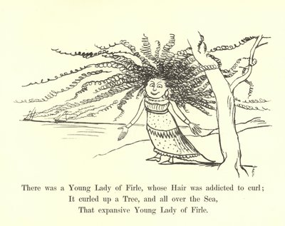 There was a Young Lady of Firle, whose Hair was addicted to curl by Edward Lear