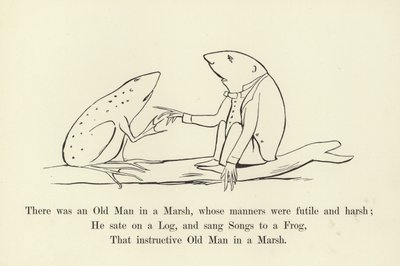 There was an Old Man in a Marsh, whose manners were futile and harsh by Edward Lear