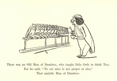There Was an Old Man of Dumbree, Who Taught Little Owls to Drink Tea by Edward Lear