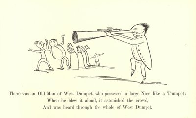 There was an Old Man of West Dumpet, Who Possessed a Large Nose Like a Trumpet by Edward Lear