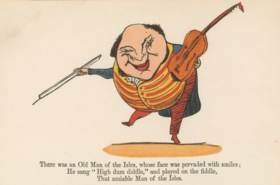 There was an Old Man of the Isles, whose face was pervaded by smiles, from 