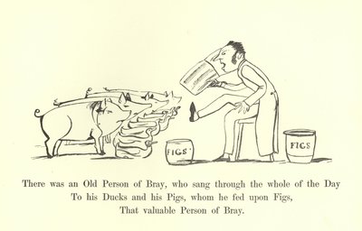 There was an Old Person of Bray, who sang through the whole of the Day by Edward Lear