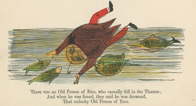 There was an Old Person of Ems, who casually fell in the Thames, from 