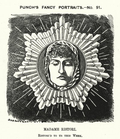 Adelaide Ristori, Italian actress by Edward Linley (after) Sambourne