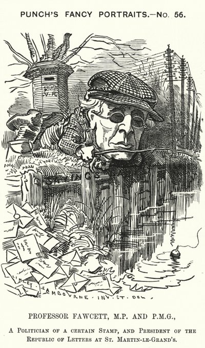 Henry Fawcett, English Politician and Economist (engraving) by Edward Linley (after) Sambourne