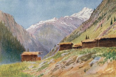 Looking Down the Gurais Valley, from Dudhgai Village by Edward Mary Joseph Molyneux
