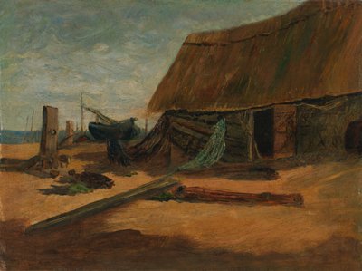 Fishing Shacks by Edward Mitchell Bannister